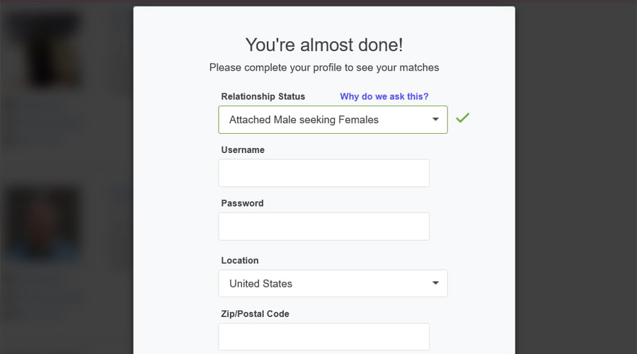 ashleymadison registration