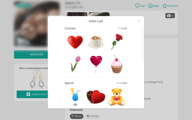 emilydates virtual gifts