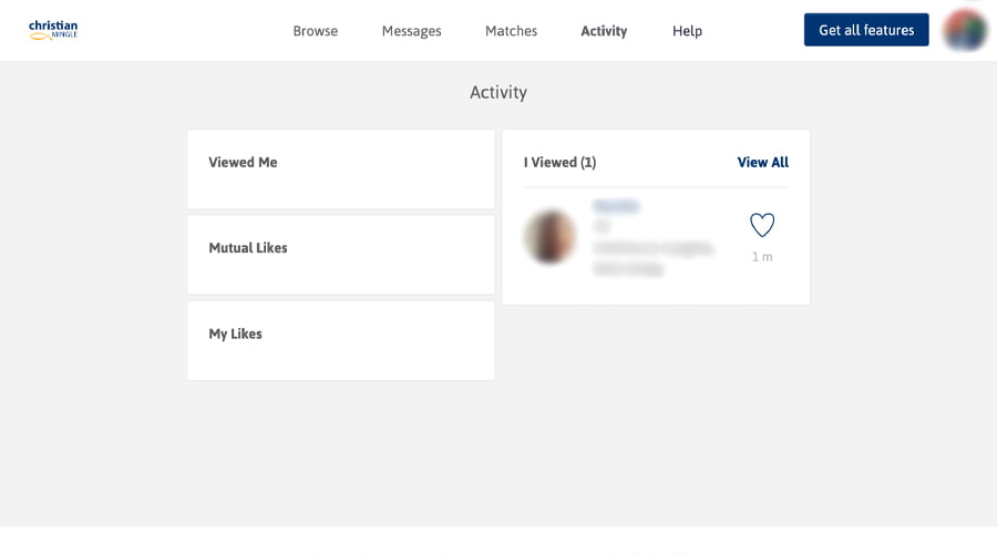 christianmingle activity