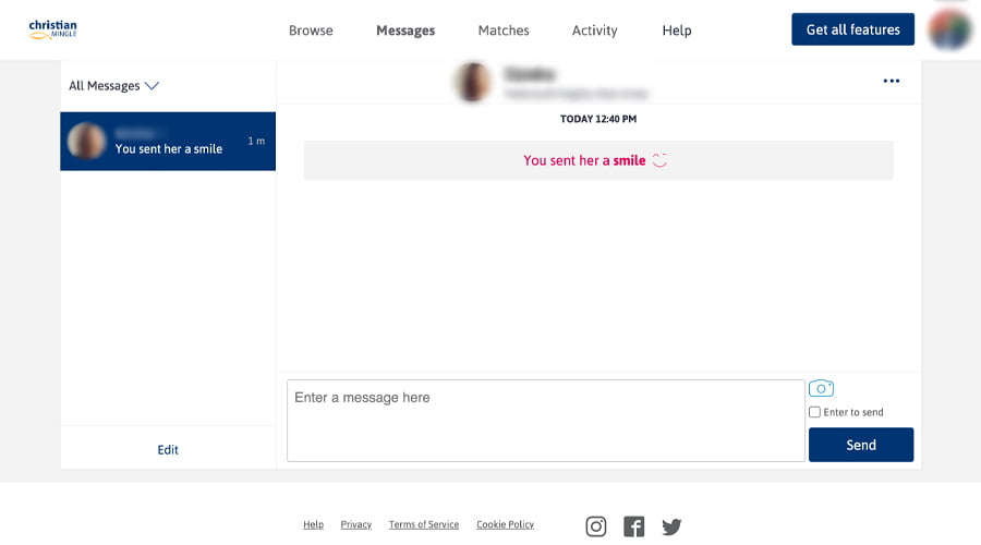 christianmingle messages
