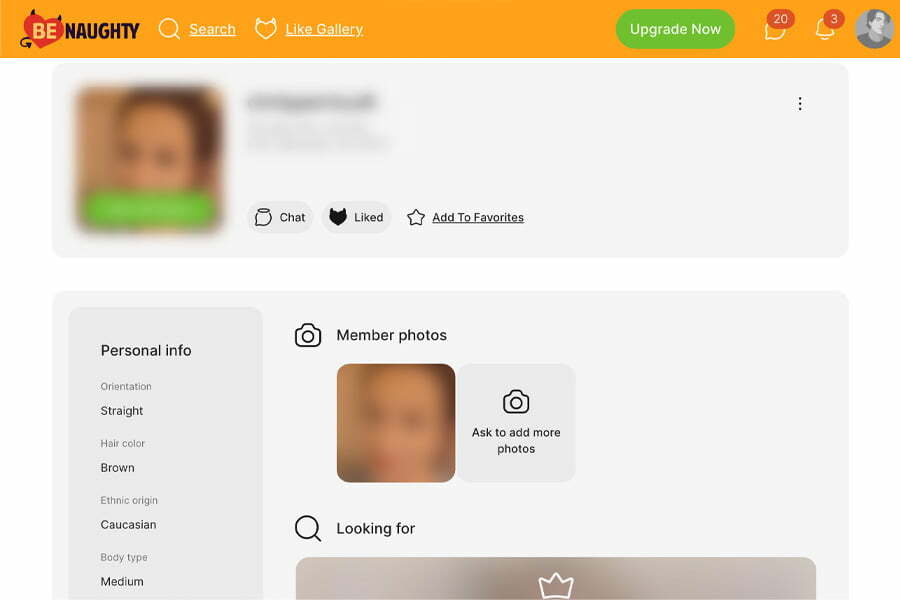 benaughty female profile
