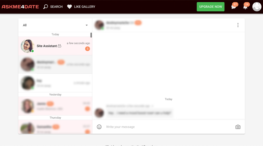 AskMe4Date chat