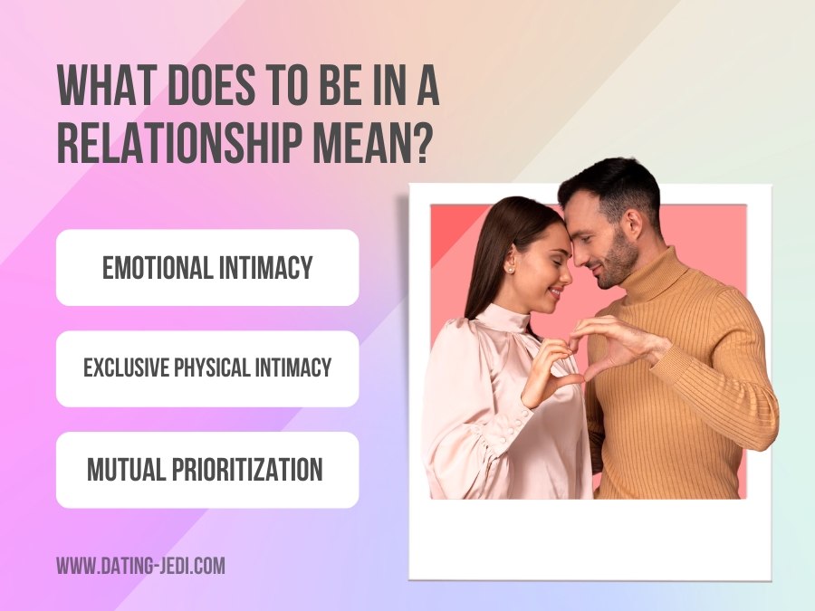 to be in a relationship definition