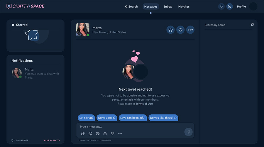 chattyspace chat